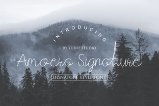 Amoera Signature: A Stylish Handwritten Font for Editorial Design