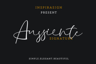 Aussiente: A Classic Signature Font for Editorial Design