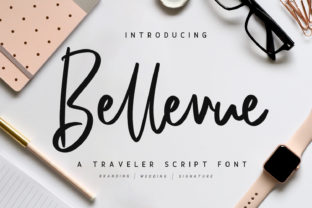 Bellevue Script: A Handwritten Font for Creative Makers