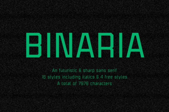 Binaria Family: A Versatile Sans Serif Font for Modern Design