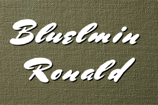 Bluelmin Ronald: A Bold Handwritten Font for Creative Makers