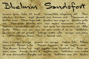 Bluelmin Sandsfort: A Unique Handwritten Font for Creative Design