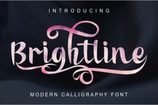 Brightline: A Modern Calligraphy Font for Crafters