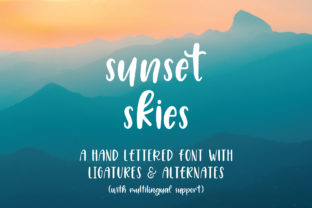 Bringing Playfulness with Sunset Skies Font