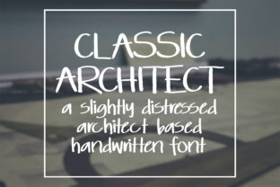 Classic Architect: A Distressed Handwritten Font for Creative Branding