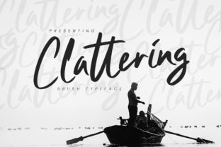 Clattering: A Bold and Free-Flowing Script Handwritten Font