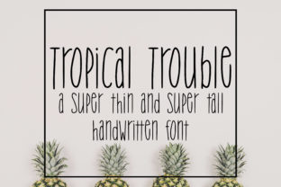 Elevate Your Brand with Tropical Trouble: A Versatile Sans Serif Font