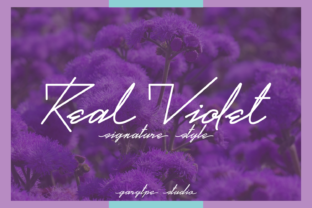 Elevate Your Craft with Real Violet: A Signature Font