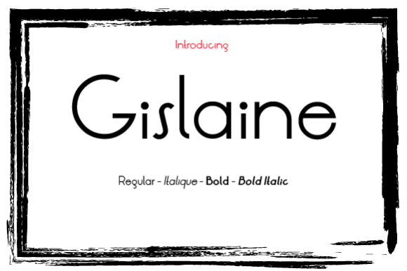 Enhance Your Campaigns with Gislaine Family Font