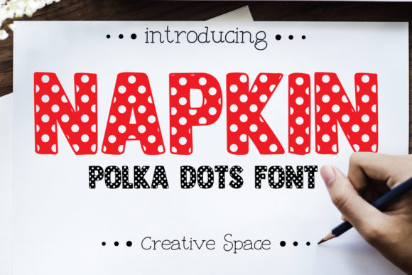 Enhance Your Campaigns with Napkin: A Striking Polka Dots Font