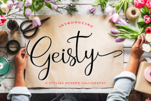 Geisty: A Stylish Modern Calligraphy Script Font