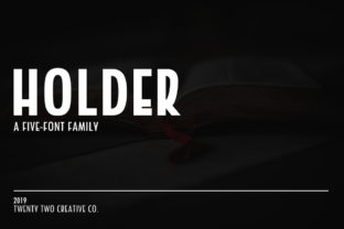 Holder Family: A Fresh Sans Serif Font for Editorial Design