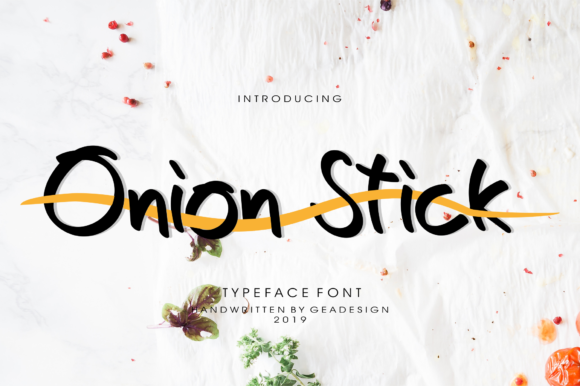 Onion Stick: A Playful Handwritten Font for Web Design