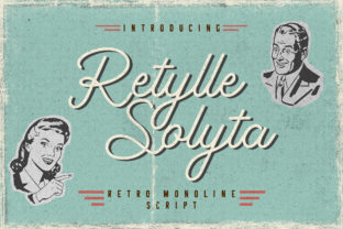 Retylle Solyta Script: A Vintage Font for Makers