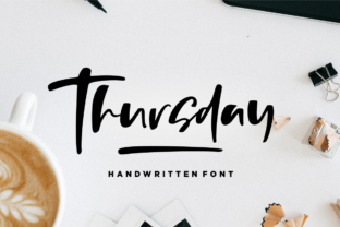 Thursday: A Fresh and Modern Hand-Lettering Font for Editorial Design