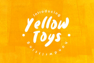 Yellow Toys: A Bold and Fun Font for Creative Campaigns